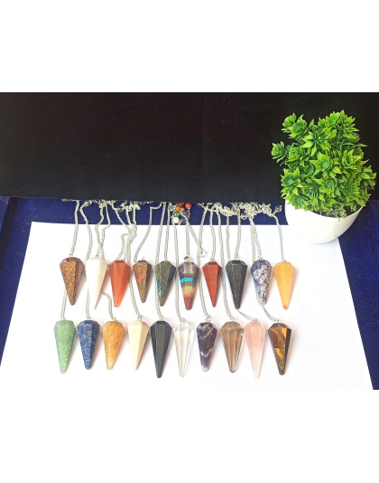 16 PCS Set Gemstone Pendulum