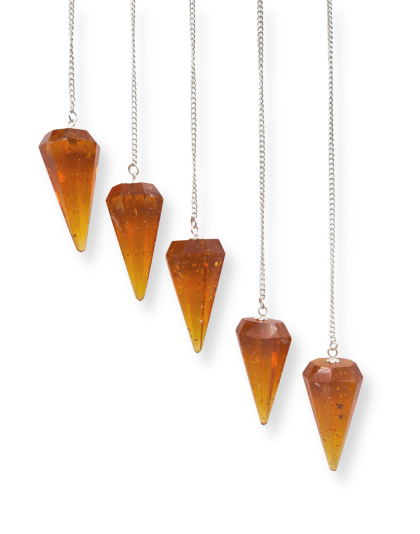 Amber Gemstone Pendulum