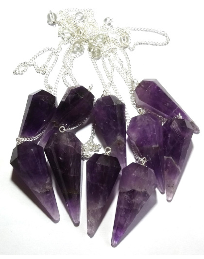 Amethyst Gemstone Pendulum