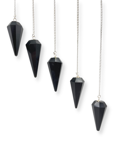 Black Jasper Gemstone Pendulum
