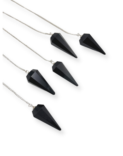 Black Jasper Gemstone Pendulum