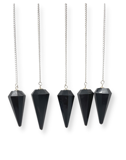 Black Jasper Gemstone Pendulum