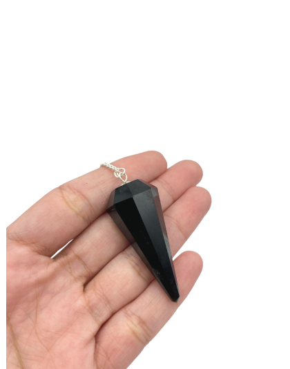 Black Jasper Gemstone Pendulum