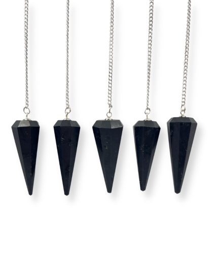 Black Tourmaline Gemstone Pendulum
