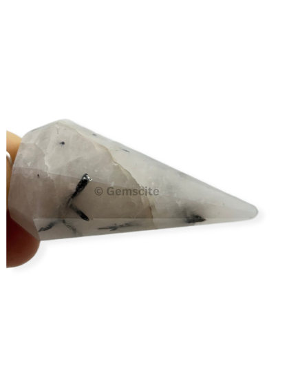 Black Rutile Gemstone Pendulum