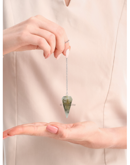 Black Rutile Gemstone Pendulum