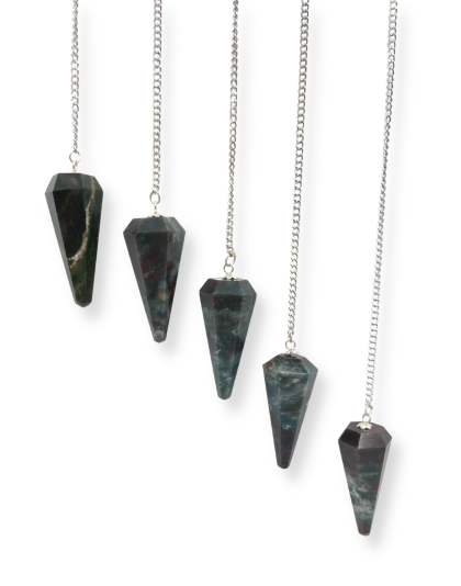 Bloodstone Gemstone Pendulum
