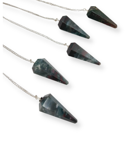 Bloodstone Gemstone Pendulum