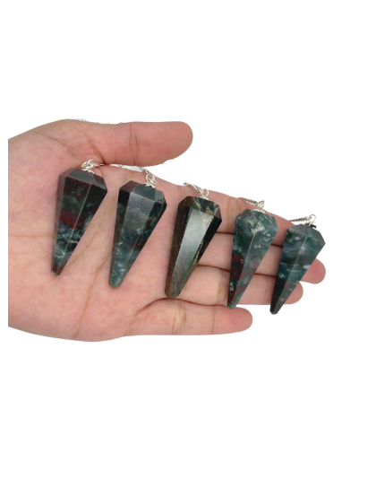 Bloodstone Gemstone Pendulum