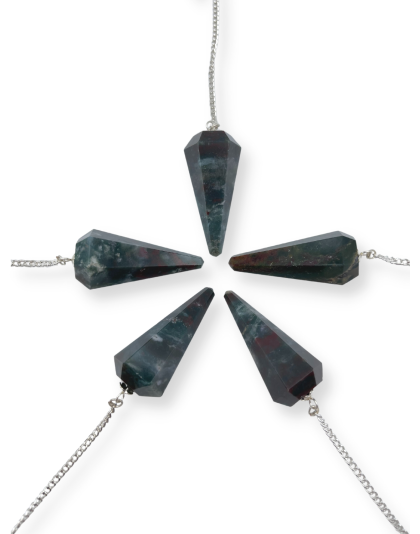 Bloodstone Gemstone Pendulum