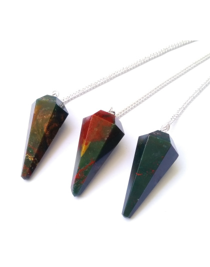 Bloodstone Gemstone Pendulum