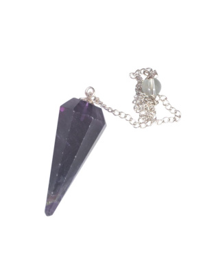 Blue Fluorite Gemstone Pendulum