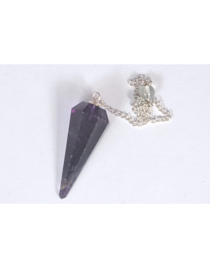 Blue Fluorite Gemstone Pendulum