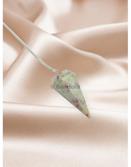 Cinnabarite Gemstone Pendulum
