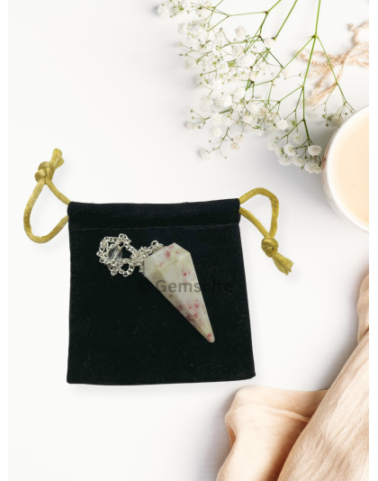 Cinnabarite Gemstone Pendulum