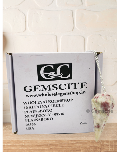 Cinnabarite Gemstone Pendulum