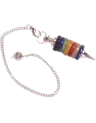 Chakra Donut Gemstone Pendulum