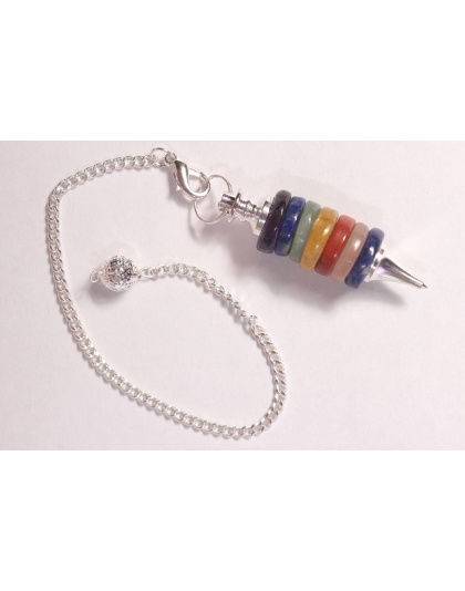 Chakra Donut Gemstone Pendulum