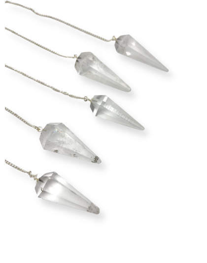 Clear Quartz Gemstone Pendulum