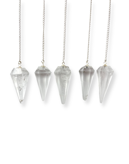Clear Quartz Gemstone Pendulum