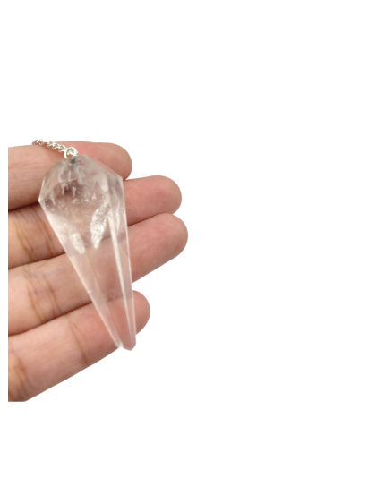 Clear Quartz Gemstone Pendulum