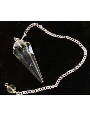 Clear Quartz Gemstone Pendulum