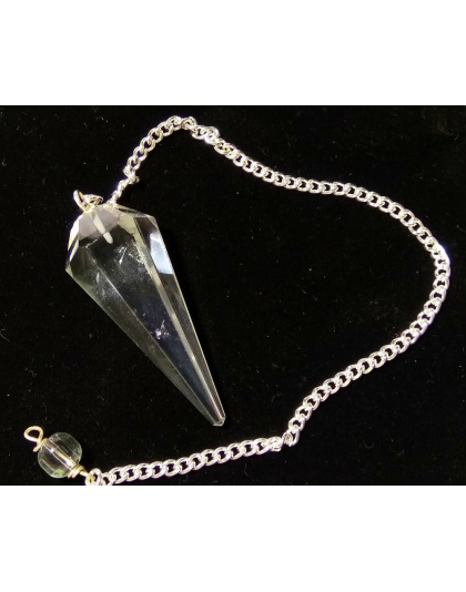 Clear Quartz Gemstone Pendulum