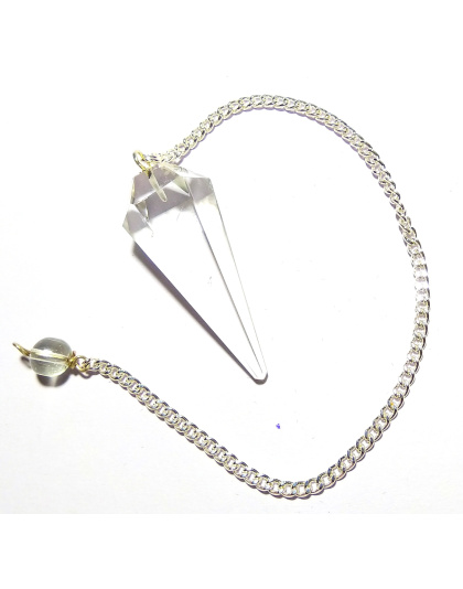 Clear Quartz Gemstone Pendulum