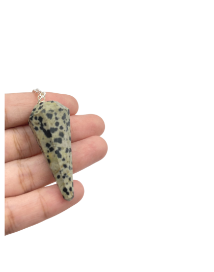 Dalmatian Jasper Gemstone Pendulum