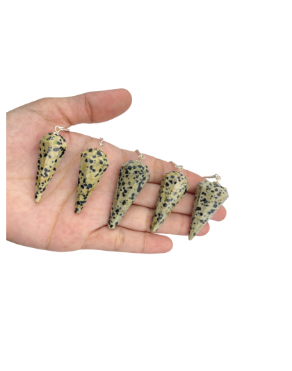 Dalmatian Jasper Gemstone Pendulum