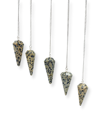 Dalmatian Jasper Gemstone Pendulum