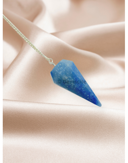 Dumortierite Gemstone Pendulum