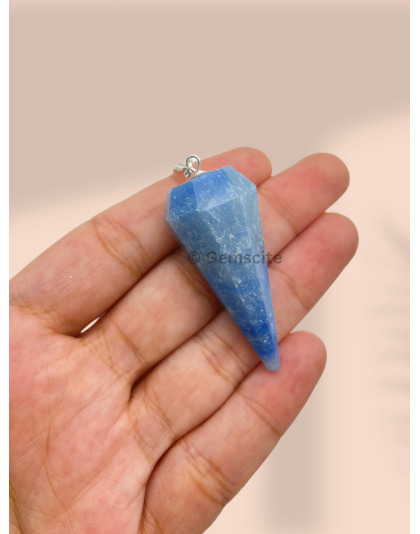 Dumortierite Gemstone Pendulum