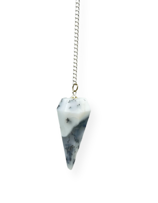 Dendritic Agate Gemstone Pendulum