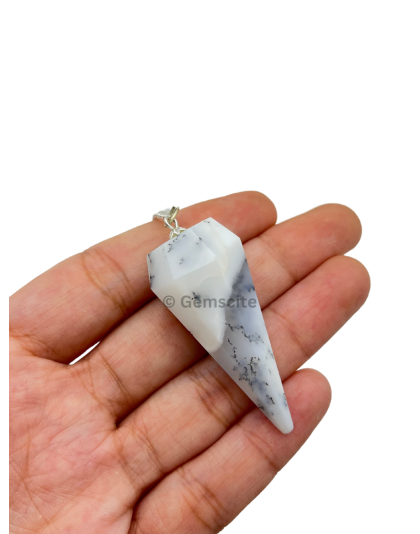 Dendritic Agate Gemstone Pendulum