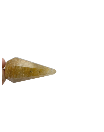 Golden Quartz Gemstone Pendulum