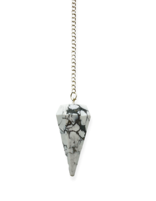 Howlite Gemstone Pendulum