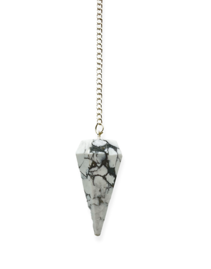Howlite Gemstone Pendulum