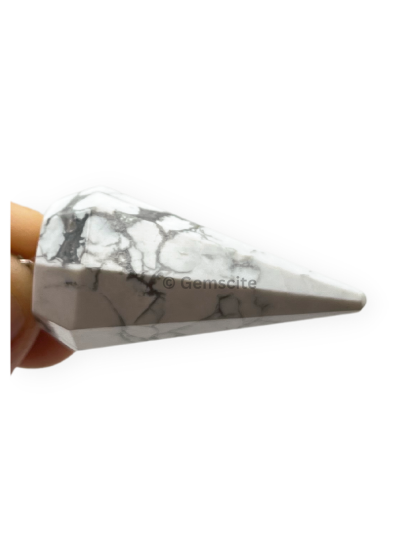 Howlite Gemstone Pendulum