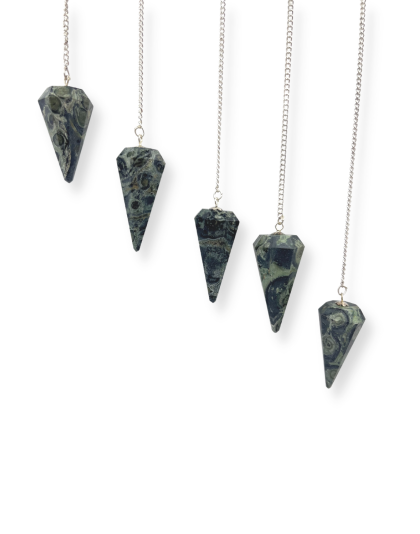 Kambaba Jasper Gemstone Pendulum