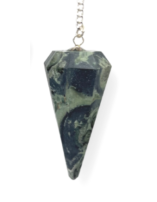 Kambaba Jasper Gemstone Pendulum