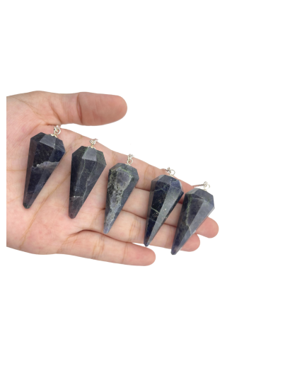 Iolite Gemstone Pendulum
