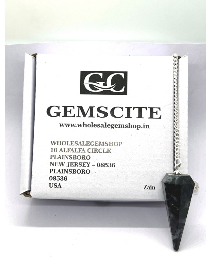 Indigo Gabbro Gemstone Pendulum