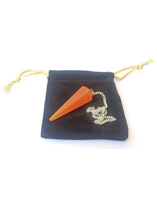 Red Carnelian Gemstone Pendulum