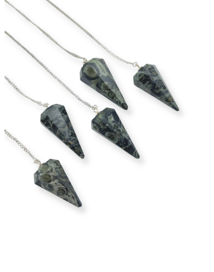Kambaba Jasper Gemstone Pendulum