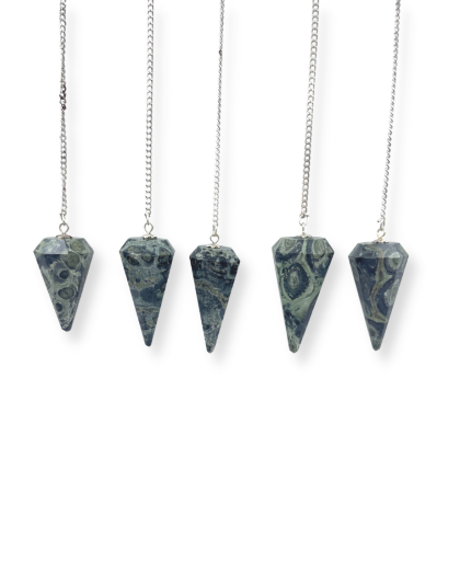 Kambaba Jasper Gemstone Pendulum