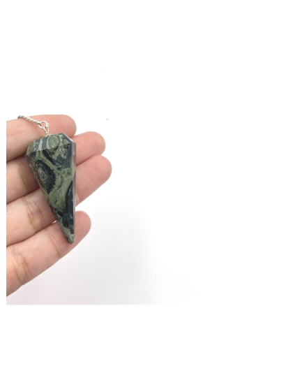 Kambaba Jasper Gemstone Pendulum