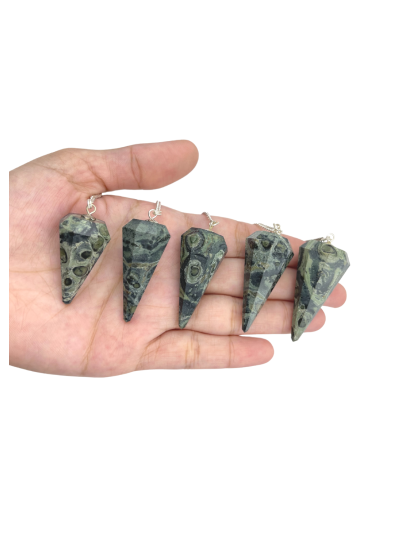 Kambaba Jasper Gemstone Pendulum