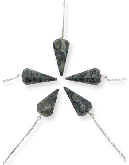 Kambaba Jasper Gemstone Pendulum