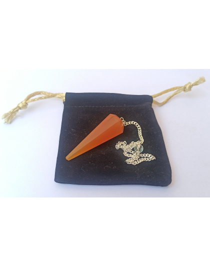 Red Carnelian Gemstone Pendulum
